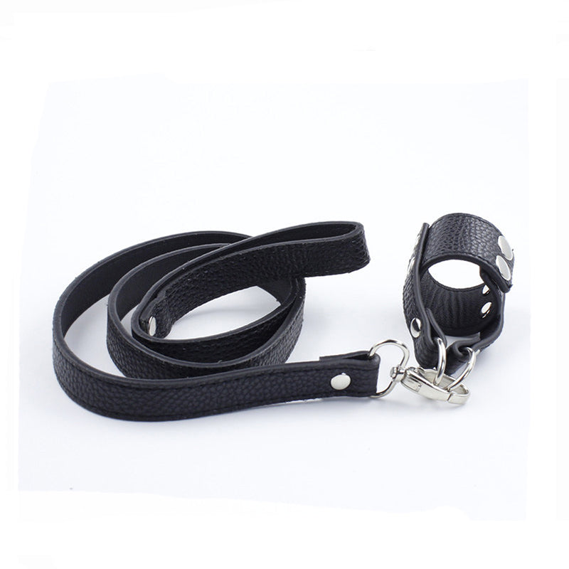 Ball Stretcher with Chain CBT Leash - Own Pleasures