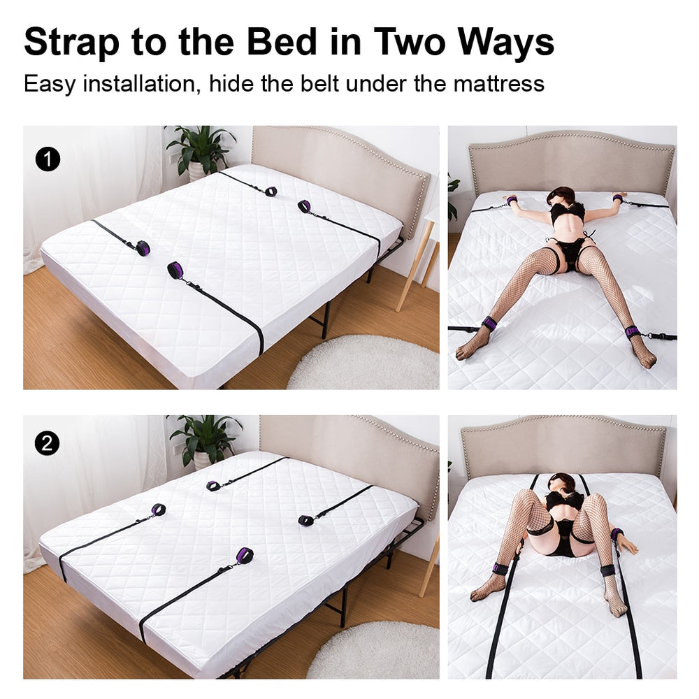 BDSM Bed Restraint Kit - Own Pleasures