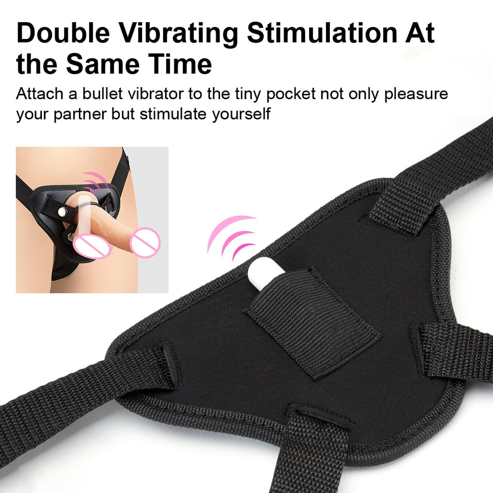 Strap-on Harness | BDSM Strap On Dildo for Women Female Adjustable - Own Pleasures