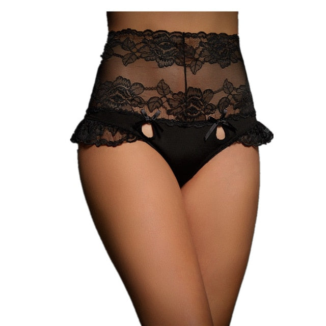 Up to 5XL Sexy Brief Queen Transparent Lace - Own Pleasures