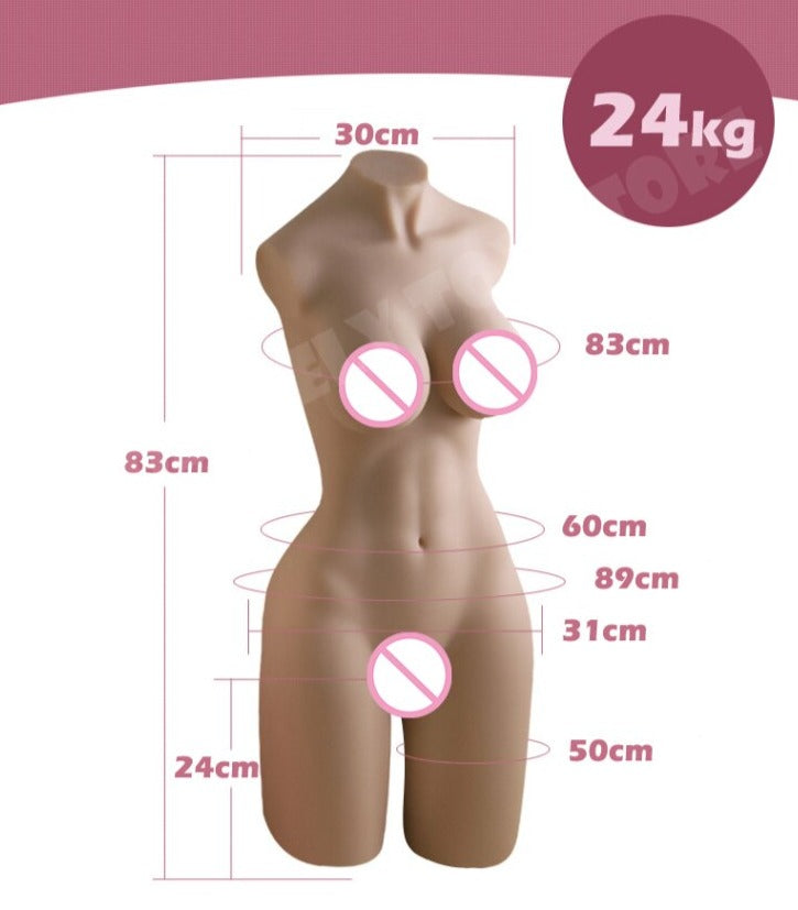 3D Realistic Half Body Silicone Sex Doll - Own Pleasures