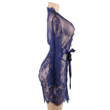 Up to 5XL Lace Kimono Dressing_Gown_Robes - Own Pleasures