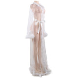 Up to 5XL Long Sleeve Sheer Babydoll Dress | See Though Robe - Own Pleasures