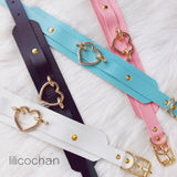Double Layered Leather Handmade Heart Collar - Own Pleasures