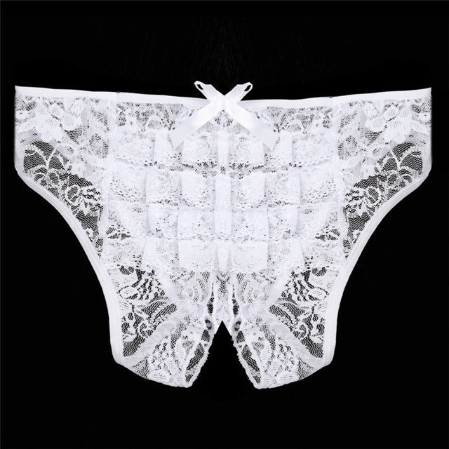 Up to 6XL Sexy Crotchless Lace Panties - Own Pleasures
