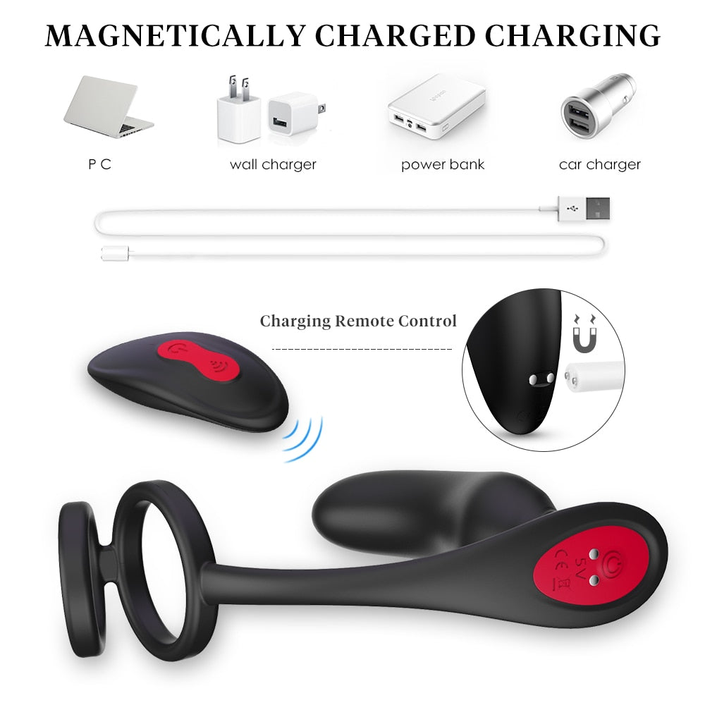 Buy Anal Plug Vibrator with Cock Ring
