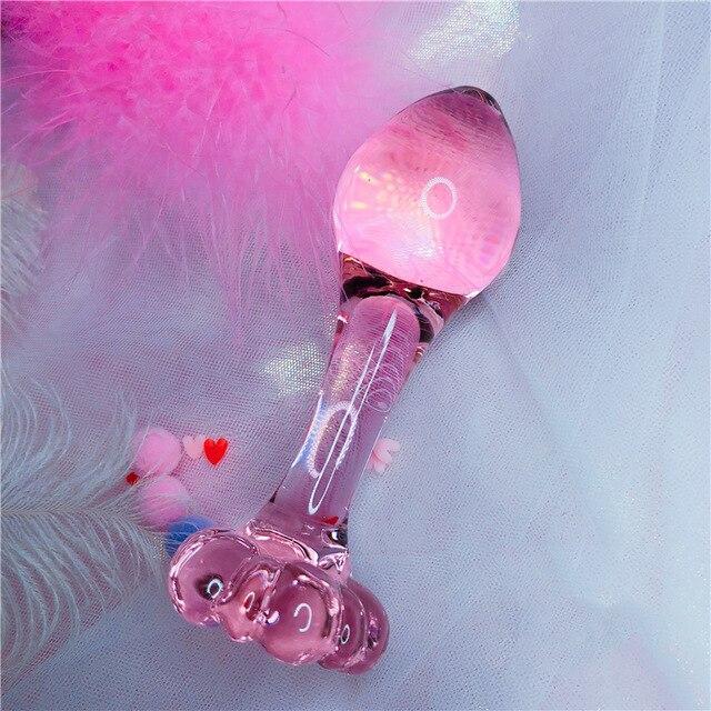 Buy Flower Crystal Glass Anal & Butt Plug - Own Pleasures
