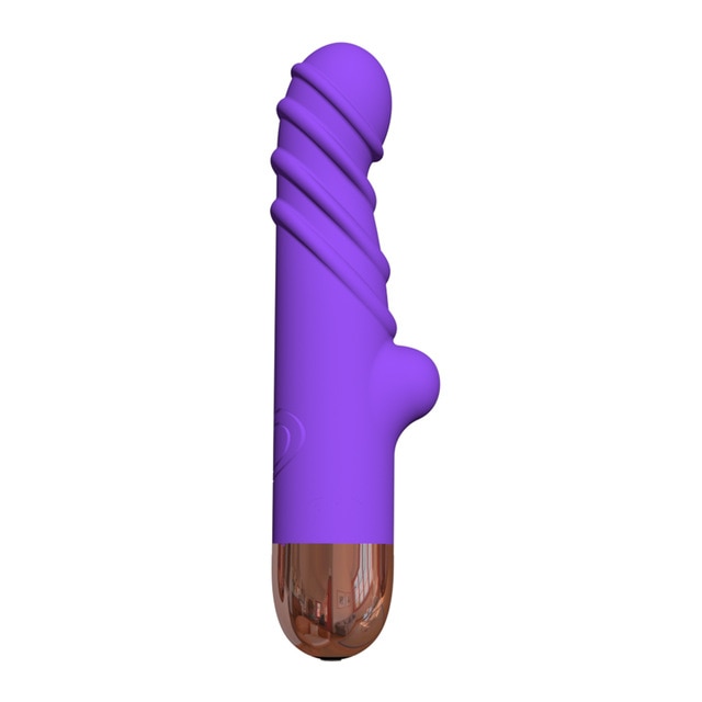 ribbed vibrating dildo Purple Plastic Vibrator Sex Toy White Stock Photos main image 1