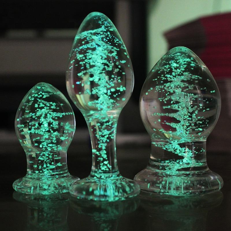 Buy Luminous Glass Butt Plugs Dilators - Own Pleasures Buy Luminous Glass Butt Plugs Dilators - Own Pleasures
