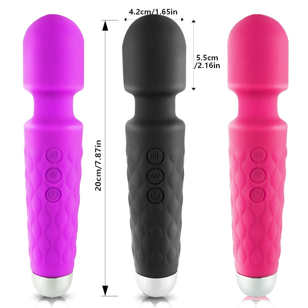 USB Powerful Magic Wand Clitoris Stimulator Vibrator - Own Pleasures