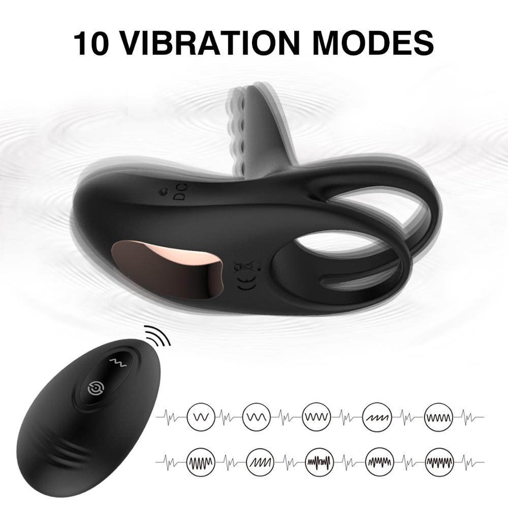 10 Modes Silicone Vibrating Penis Ring Own Pleasures 10 Modes Silicone Vibrating Penis Ring Own Pleasures