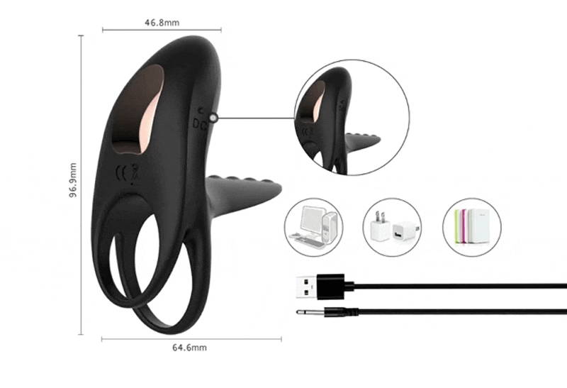 10 Modes Silicone Vibrating Penis Ring Own Pleasures 10 Modes Silicone Vibrating Penis Ring Own Pleasures
