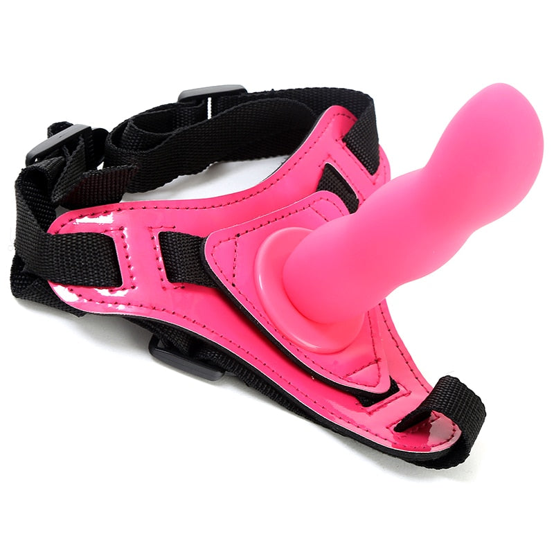 Soft Silicone Strap on Dildo with Harness 12.5 cm - Own Pleasures