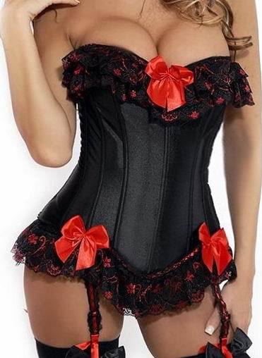 Sexy Bustier Corset | Dress Basque with Girl Sex sock | S-6XL - Own Pleasures
