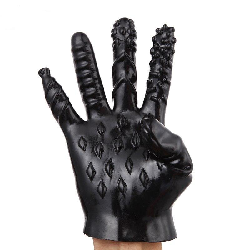 1 Pc Silicone Erotic Massager Gloves - Own Pleasures