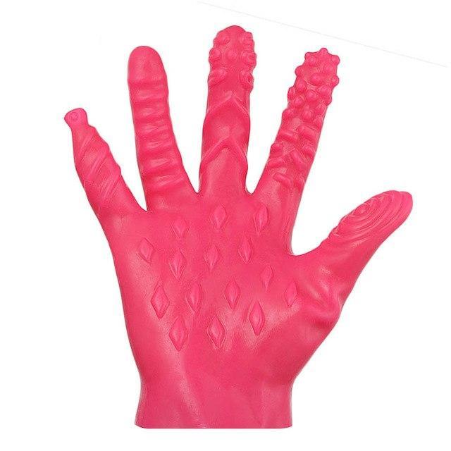 1 Pc Silicone Erotic Massager Gloves - Own Pleasures