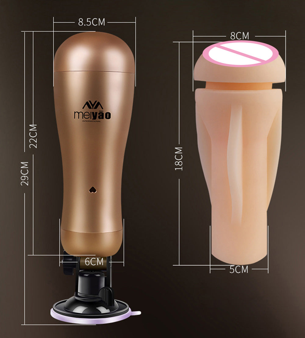 rechargeable male masturbator The Male Rose 3 - Rotating - Vibrating - Thrusting Masturbator main image 0