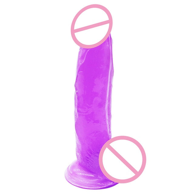 Soft Long Realistic Jelly Dildo - Own Pleasures