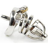 Stainless Steel Chastity Cage and Ring - Own Pleasures