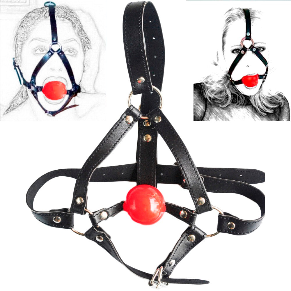 Head Harness with Mouth Gag - Own Pleasures
