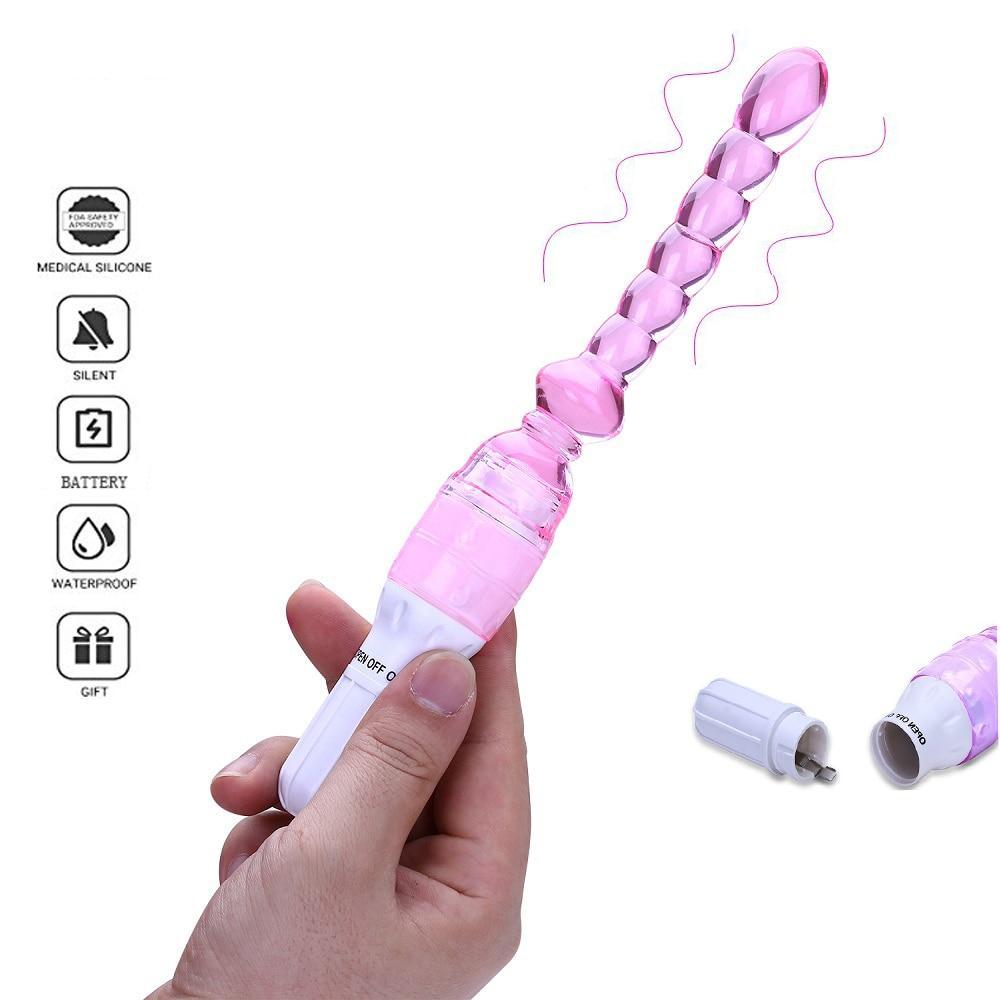 Buy Jelly Beads Anal/Vaginal Stick Vibrator - Own Pleasures