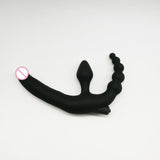 Double Ended Strapless Strap On Vibrator - Own Pleasures