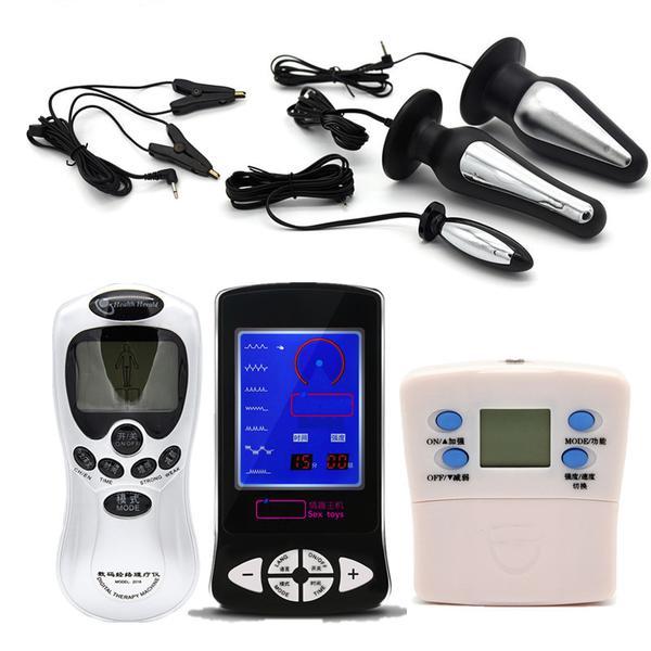 Stainless Steel Electric Shock Anal Plugs Own Pleasures Stainless Steel Electric Shock Anal Plugs Own Pleasures