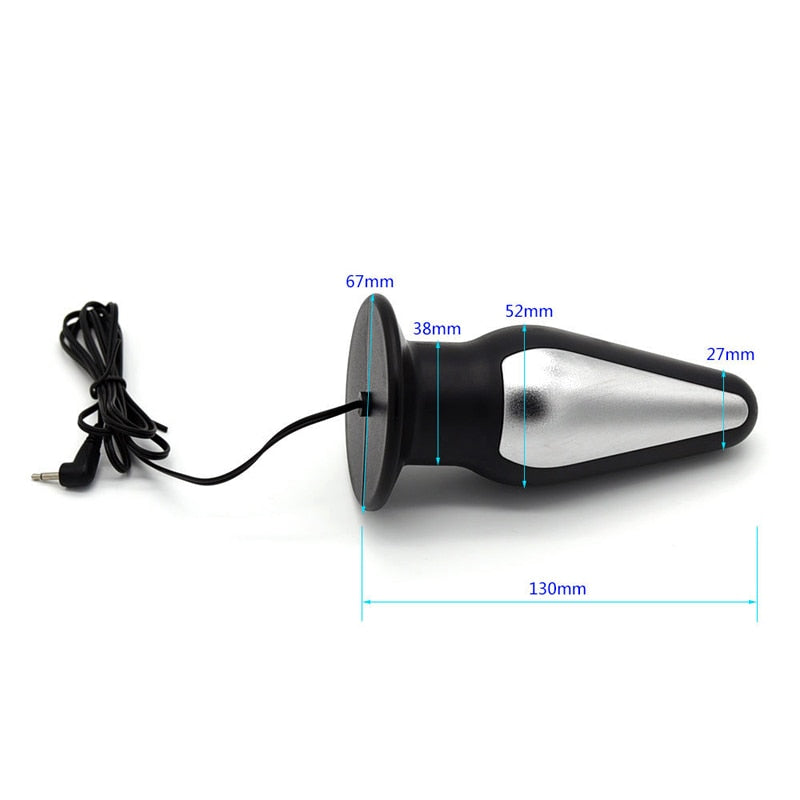 Stainless Steel Electric Shock Anal Plugs Own Pleasures Stainless Steel Electric Shock Anal Plugs Own Pleasures