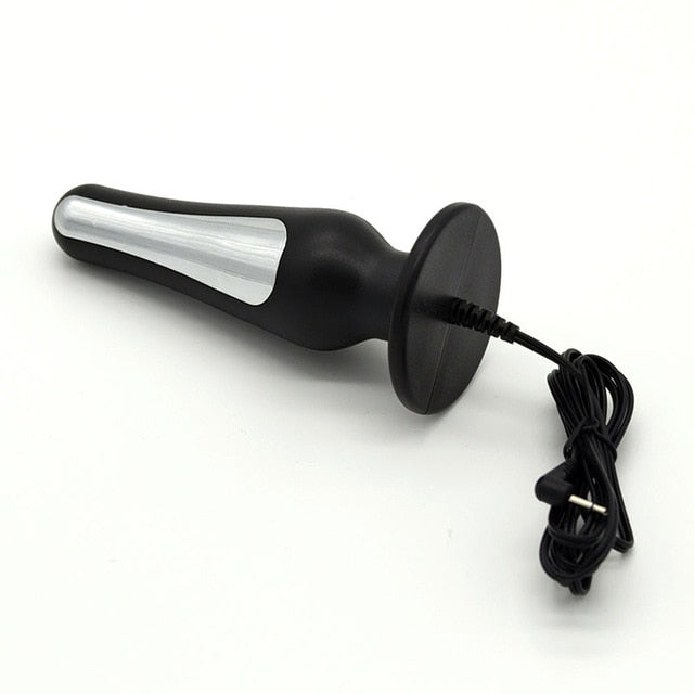 Stainless Steel Electric Shock Anal Plugs - Own Pleasures