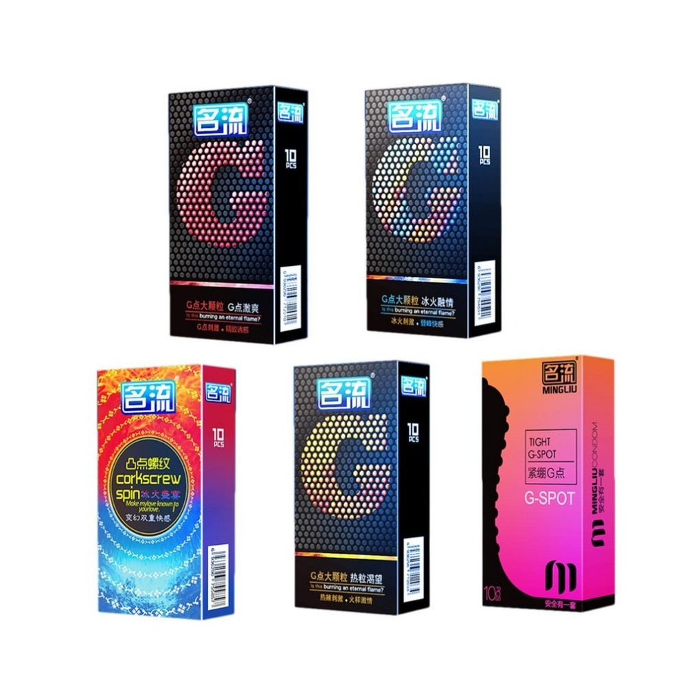 50Pcs 5 Types of Stimulation Condoms Ultra Thin - Own Pleasures