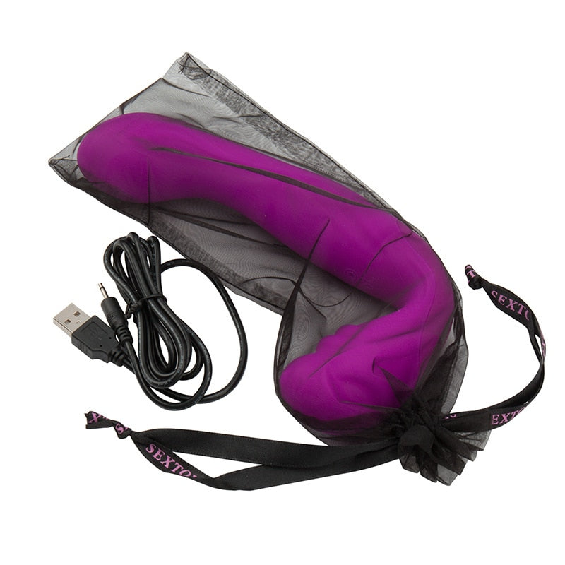 Double Ended Strapless strap-on Dildo Vibrator  Own Pleasures