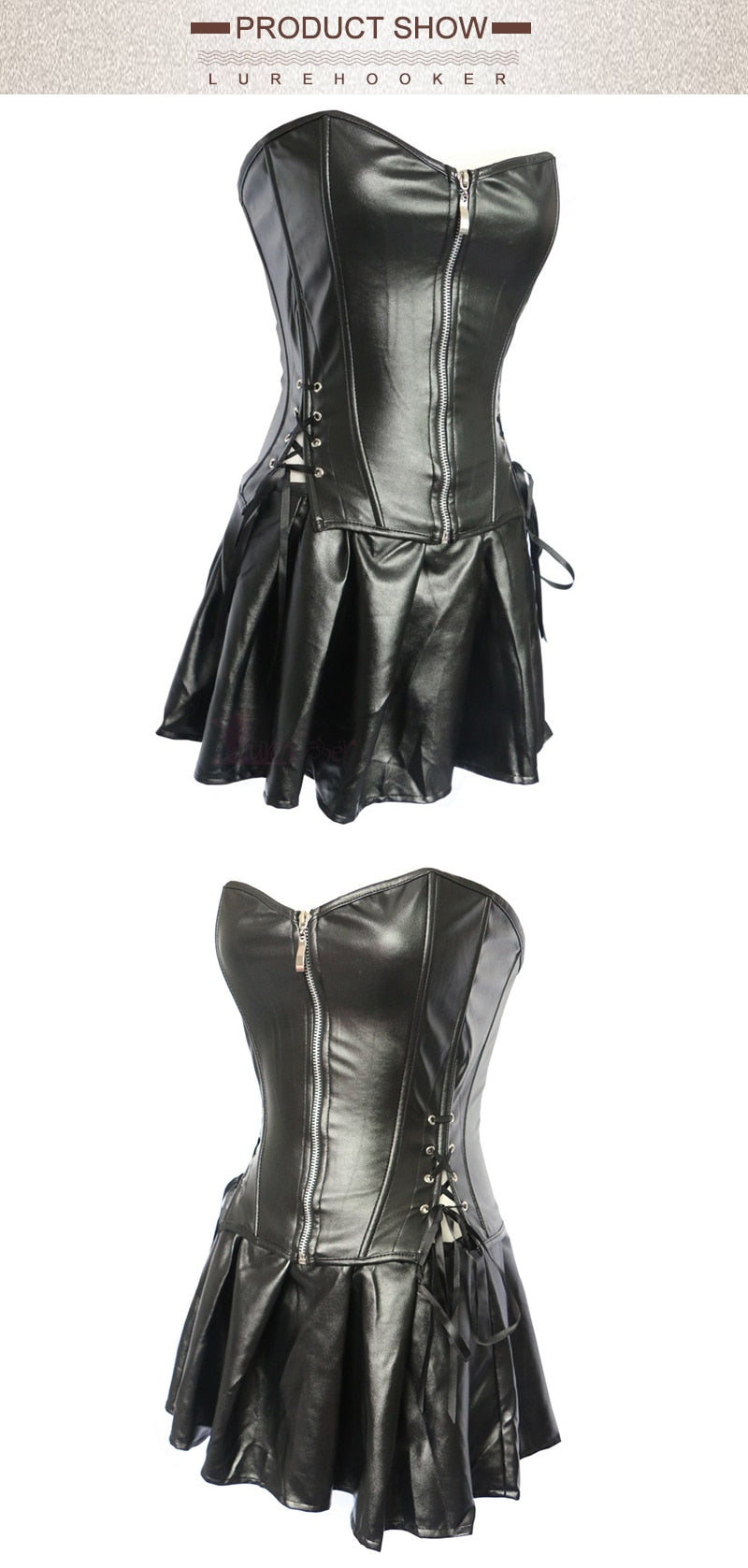Up to 6XL Sexy Faux Leather Dress – Own Pleasures