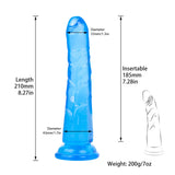 Realistic Soft Dildo with Optional Bullet Vibrator - Own Pleasures