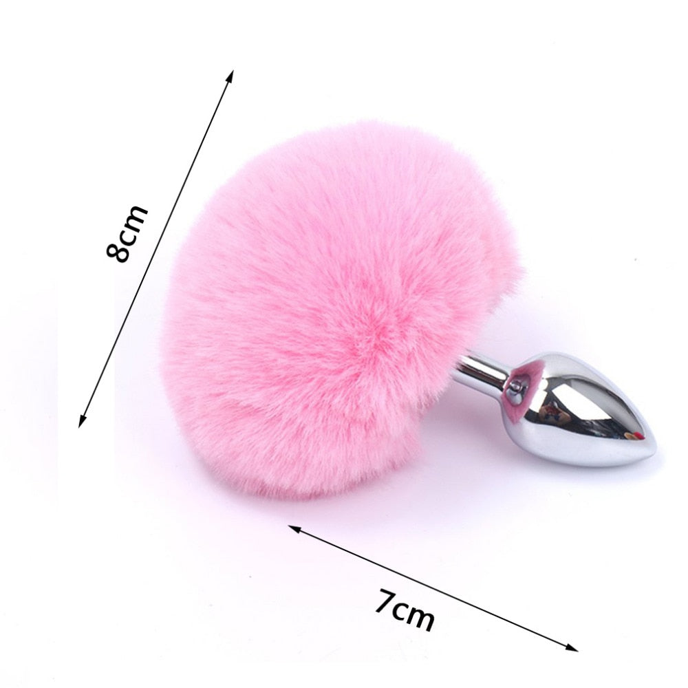 Buy Stainless Bunny Tail Butt Plug Online - Own Pleasures Buy Stainless Bunny Tail Butt Plug Online - Own Pleasures