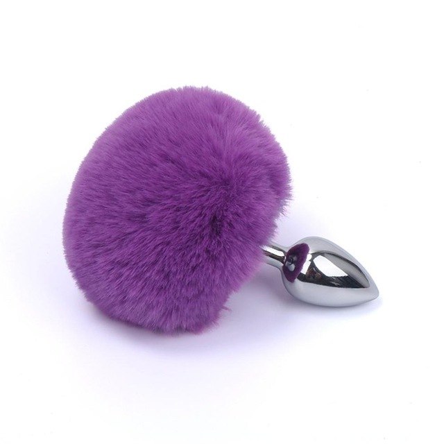 Bunny Tail Stainless Butt Plug - Own Pleasures