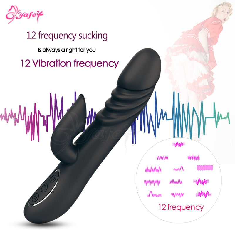 12 Speed G spot Vibrator and Clit Sucker -Licking Tongue Realistic Sensation- Own Pleasures