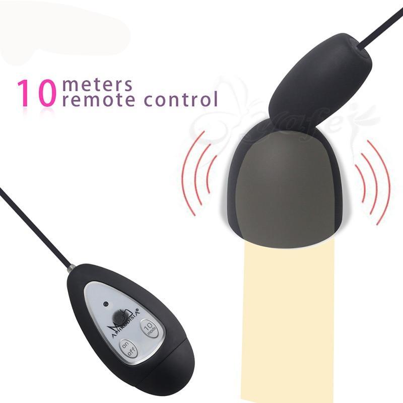 Remote Control Glans Vibrator for Men - Own Pleasures