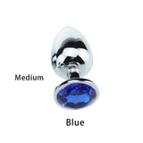 Stainless Steel Crystal Anal Plugs, 3 Sizes - Own Pleasures