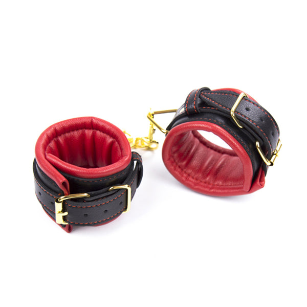 Hand and Ankle Cuffs, Collar Restraints, PU Leather 2 Types - Own Pleasures