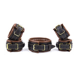 Hand and Ankle Cuffs, Collar Restraints, PU Leather 2 Types - Own Pleasures