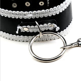 Sexy Adjustable PU Leather Handcuffs and Collar - Own Pleasures