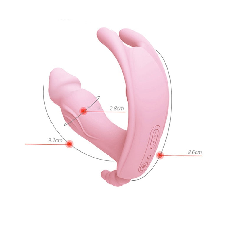 Wearable Butterfly Strapless Vibrator for Women Panties Own Pleasures Wearable Butterfly Strapless Vibrator for Women Panties Own Pleasures