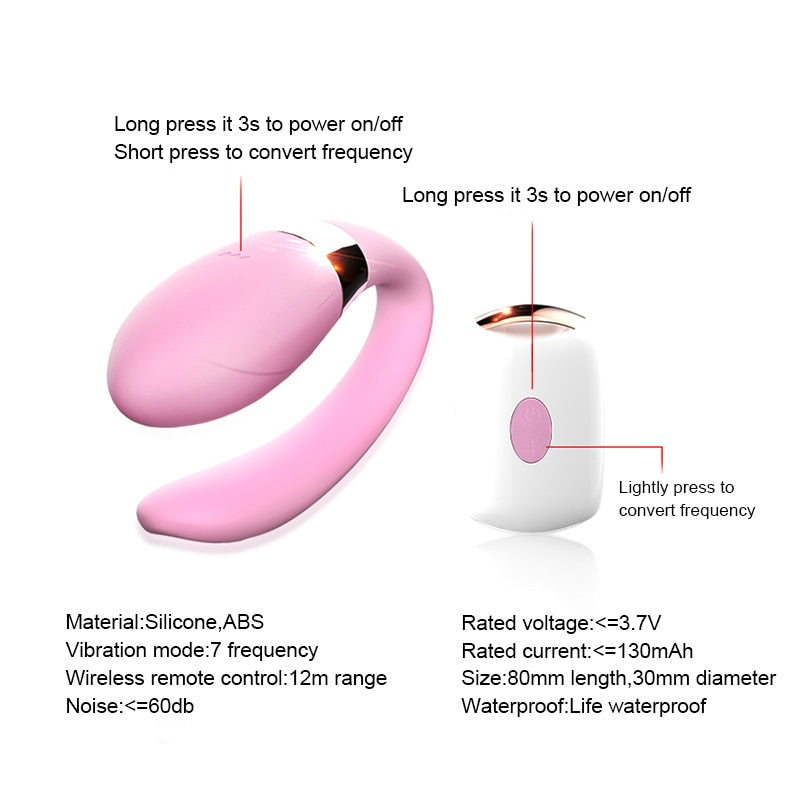 Wireless Remote Control U Type Vagina Anal Vibrator For Women Own Pleasures Wireless Remote Control U Type Vagina Anal Vibrator For Women Own Pleasures