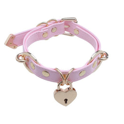 PU Collar | BDSM Necklace - pink