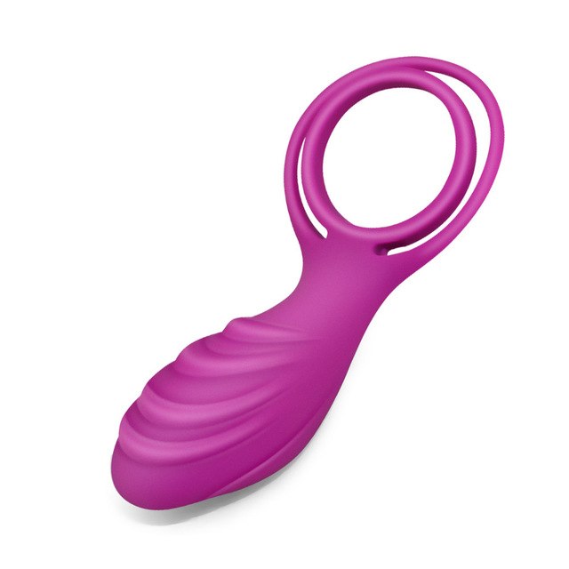 USB Vibrating Cock Double Ring, 2 Colors - Own Pleasures