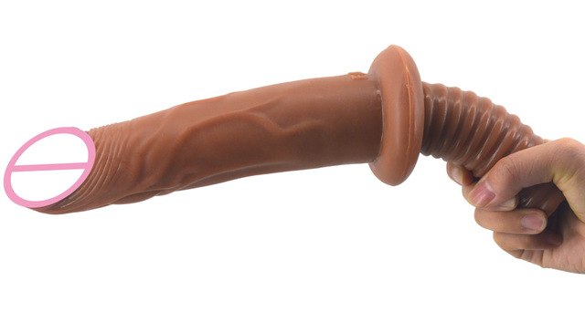 Realistic screw handled dildo - Own Pleasures