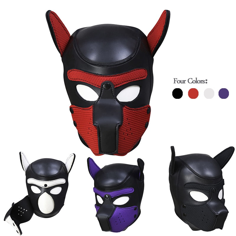 Dog Headgear | BDSM Openable Mask Hood  Own Pleasures
