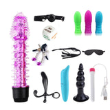 17Pcs Erotic Kit. Dildo, Vibrator, Anal Plugs, Handcuffs... And More - Own Pleasures