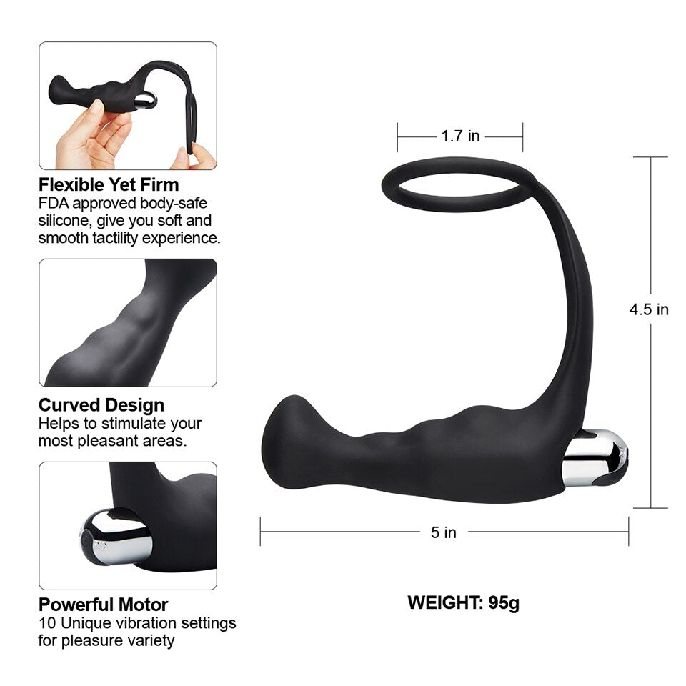 Buy Prostate Massager with Cock Ring Online Shopping Own Pleasures Buy Prostate Massager with Cock Ring Online Shopping Own Pleasures