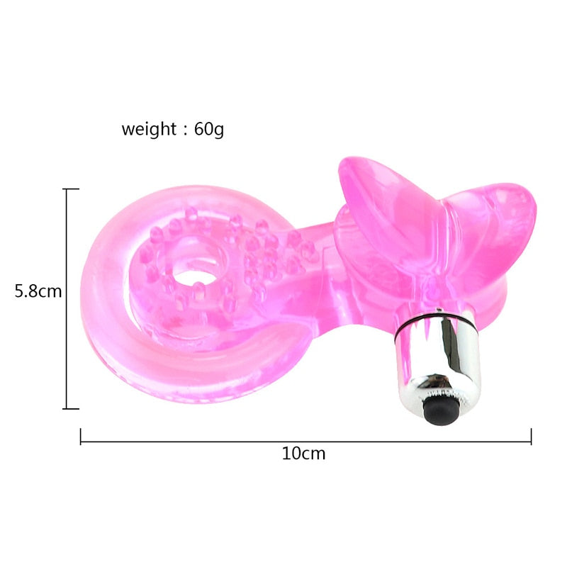 Double Cock Sex Ring Clitoris or Penis Stimulator Own Pleasures Double Cock Sex Ring Clitoris or Penis Stimulator Own Pleasures
